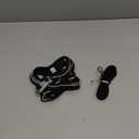 XXXS Black Soft Mesh Dog Harness and Leash Set,No Escape Puppy Harnesses for Training Walking Reflective Adjustable Puppy Vest for Small Medium Dogs, Cats (Black, XXXS)