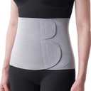 Momcozy Ergowrap Abdominal Binder Postpartum, Post Surgery Belly Binder with 3D Lifting & Back Support, 9" Tummy Tuck Compression Garment (Medium)