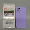 Vooii Compatible with iPhone 13 Case, Liquid Silicone Upgrade [Camera Protection] [Soft Anti-Scratch Microfiber Lining] Shockproof Phone Case for iPhone 13 6.1 inch - Light Purple