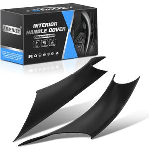 WEILEITE Interior Door Pull Sticky Handle Cover Accessories Fit for BMW 3 4 Series 318,320,328,330,335,M3 F30/F31/F34/F80 2012-2018 418,420,428,430,435,440,M4 F32/F33/F36/F82/F83 2013-2019(Black) (Left Front & Right Front Handle Cover)