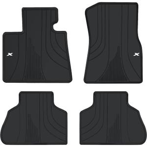 Car Floor Mats Custom Fit for BMW X5 G05 2019-2025 2026 Black White Rubber Auto Liner Mats All Weather Protection Heavy Duty Odorless