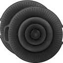 Pack of 1 Silicone Splash Guards, Black Boil Over Protection, Cooking Protection, Splash Guard Pans, Pot Lid with Double Ear Splash Guard, for Pots and Pans, Microwave Lid, Splash Guard