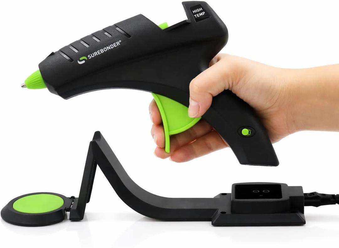 Surebonder Cordless Hot Glue Gun, High Temperature, Full Size, 60W, 50% More Power - Sturdily Bonds Metal, Wood, Ceramics, Leather & Other Strong Materials (Specialty Series CL-800F)
