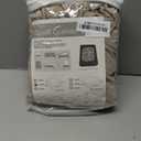 H.VERSAILTEX Stretch Velvet 2 Piece T-Cushion Cover Separate T-Cushion Cover Seat Cover for Sofa Couch Cushion Slipcovers Furniture Protector with Elastic Bottom(Sofa, Ivory)