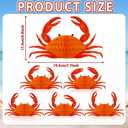 12Pcs Crab Party Decorations Crab Lobster Honeycomb Centerpiece Lobster Decor for Table Summer Sea Animal Beach Baby Shower Birthday Party Supplies