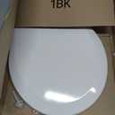 Bemis 730SLEC Slow Close Toilet Seat, Easy Clean Hinges and Durable Plastic Seat, Made in USA, Round, White