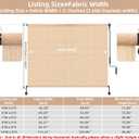 Outdoor Roller Shades for Patio 7 ft Wide,Patio Shade Roll Up Outdoor Blind, 84"W x 96"H