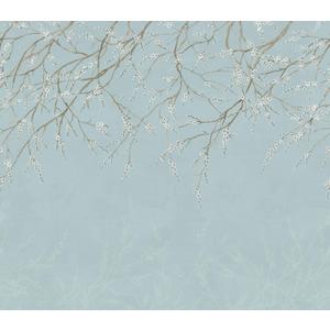 WallPops Scott Living Hanami Blue Self Adhesive Mural, SLM6464