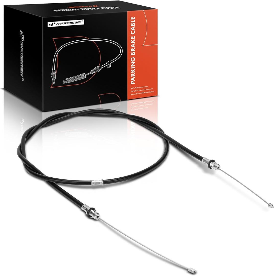 A-Premium Rear Passenger Side Parking Brake Cable Assembly Compatible with Dodge Models: Ram 1500 1994-1999 - Replace# 52009017