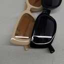 Allarallvr Rectangle Sunglasses for Women 90s Retro Trendy Y2K Classical Vintage Square Shades AR82037