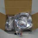 Partsam 4Pcs 3" Inch Round Chrome Marine Boat Lights Blue LED Transom Mount Stern Anchor Navigation Lights IP67 Waterproof, Boat LED Stern Lights, Night Fishing Lights,Deck Lights, 12V, Surface Mount