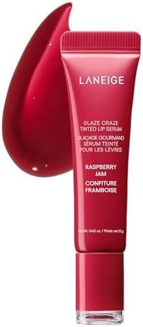 LANEIGE Glaze Craze Tinted Lip Serum: Hydrating Lip Serum for Glossy, Nourished Lips with Plumping Polypeptides