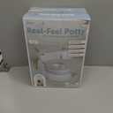 Jool Baby Real Feel 2-in-1 Potty with Wipes Storage, Flushing Sounds & Disposable Liners - Realistic Toilet - Easy to Clean & Assemble (Gray)