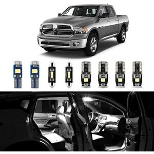 EASY EAGLE LED Car Interior Lights, Super Bright Bulbs - for Dodge Ram 2009 2010 2011 2012 2013 2014 2015 2016 2017 2018 Pickup Truck 1500 2500 3500 - Kit Package Includes 13 LED Light Accessories