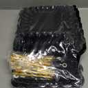 10 Pack Dessert Table Display Set - 4 x Three-Tier Square Cupcake Stands and 6 x Serving Trays, Elegant Tableware for Cakes, Cupcakes, Pastries, and Snacks, Perfect for Parties (Black)