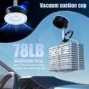 Magnetic Phone Holder for Car Super Magnet, 360Adjustable Portable Foldable Phone Mount for Dashboard/Gym/Mirror/Shower, Compatible with iPhone 16 Pro Max/15/14/13/12 & Android Magsafe Case (Black)