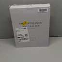 Decorative Concrete Tray & Book Decor Set - Scalloped Tray & Linen Box Enhance Your Coffee Table or Bookshelf Decor - Stylish Home Decoration for Your Living or Dining Room & as a Housewarming Gift (Beige)