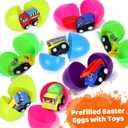 Prefilled Easter Eggs with Mochi Squishy 28Pcs Cute Animals Mochi to Squeeze, Stress Relief Fidget Party Favor Classroom Class Exchange Prizes
