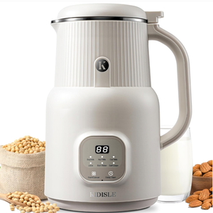 Automatic Nut Milk Maker, 20oz Homemade Almond, Oat, Coconut, Soy, Plant-Based Milks and Non-Dairy Beverages with Delay Start/Keep Warm/Self-Cleaning/Boil Water, White