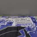 Mocsicka 7x5ft Graduate Backdrop - Congrats Grad Purple 2026 Graduation Party Decorations Background, Class of 2026 Photography Backdrops