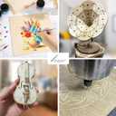 Baltic Birch Plywood - 1/8 Inch Thickness - 8" x 12" Wood Sheets for Laser Cutting, CNC Cutting and Crafts - Pack of 10, by TX liteart