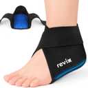 REVIX Heel Ice Pack Wrap, Reusable Hot & Cold Therapy Gel Pack for Heel Spurs, Targeted Relief for Heels and Foot Discomfort (Not for Ankle)