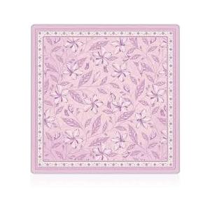 Cquwb Coquette Pink and Blue Floral Mahjong Mat 31.5"x31.5", Grandmillennial Cottagecore Flower Non-Slip Noise Reduction Gaming Mat for American Mahjong Poker Card Board Games Dominoes