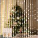 Crystal Beaded Curtain for Doorway, Wave Pattern 45 Strands Clear, 35.5"W x 79"L