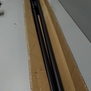 1" Curtain Rod Telescoping Single Drapery Rod 72-144 Inches, With Square Heavy Duty Aluminum Alloy Finials, Matte Black