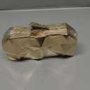 Women Lattice Pattern Metal Evening Clutch Bag, Geometric Evening Clutch Purse Handbag With Chain Strap (Small, Gold)