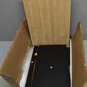 JANSNIMEN Double Layer Bread Box for Kitchen Countertop, Large Breadbox Bread Container Storage with Acrylic Door, Wooden Farmhouse Bread Holder (Black, Medium15.7" L x 9.5" W x 13" H)