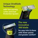 Philips Norelco OneBlade Pro 360 Face + Body Electric Shaver, Beard Trimmer and Groomer, with 360 Blade Technology, 14-Length Precision Comb, Body Kit, Soft Pouch, Model QP6542/70