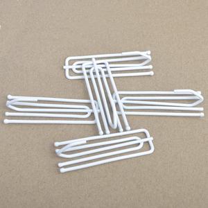 Ailejia White Curtain Drapery Pleat Hooks 4 Prongs Drapery Hooks Traverse Pleater Pinch Pleat Clips Hooks 50pcs for Slides Clasp Drapery Hooks