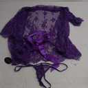 Avidlove Women's Lace Kimono Robe Babydoll Lingerie Mesh Nightgown 3Pcs Set XXL