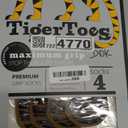 DOK TigerToes Premium Non-Slip Dog Socks for Hardwood Floors - Extra-Thick Grip That Works Even When Twisted - Prevents Licking, Slipping, and Great for Dog Paw Protection (Cool Caramel, Medium)