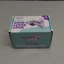 Door Lever Lock (2 Pack)  Prevents Toddlers from Opening Doors  Easy One-Hand Operation for Adults  Durable ABS with 3M Adhesive Backing  No Tools Needed for Install (White)