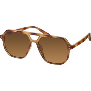 mosanana Oversized Aviator Sunglasses for Women and Men with Polarized Lens MS52243 (C8-light Tortoise)