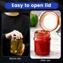 2 x Jar Opener for Weak Hands - Removes Tight Jar Lid for Seniors with Arthritis - Adjustable Jar Opener - Multi Opener Set with Jar Opener Gripper Pad and Bottle Opener Keychain(2Pcs)