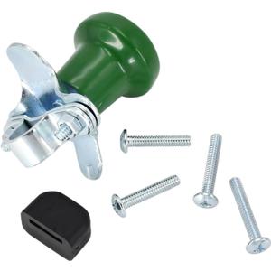 WSV121G Universal Green Steering Wheel Spinner Knob TY16330 with Rubber Sleeve Compatible with John Deere Case IH Cub Cadet Backhoe Tractor Mower Combine and Many Other Boats Vehicles