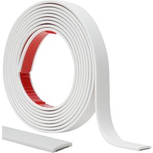 Peel and Stick Trim, 0.8 in x 10 Ft Waterproof Molding Trim for Walls, Mirror Frame,Baseboard, Flexible & Self-Adhesive Trim White(Paintable)