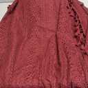 Burgundy Chrochet Lace Tablecloths Rectangle Table Cloths Openwork Table Cover for Wedding Party Holiday Dinner Home Decoration (55"x90", Burgundy)