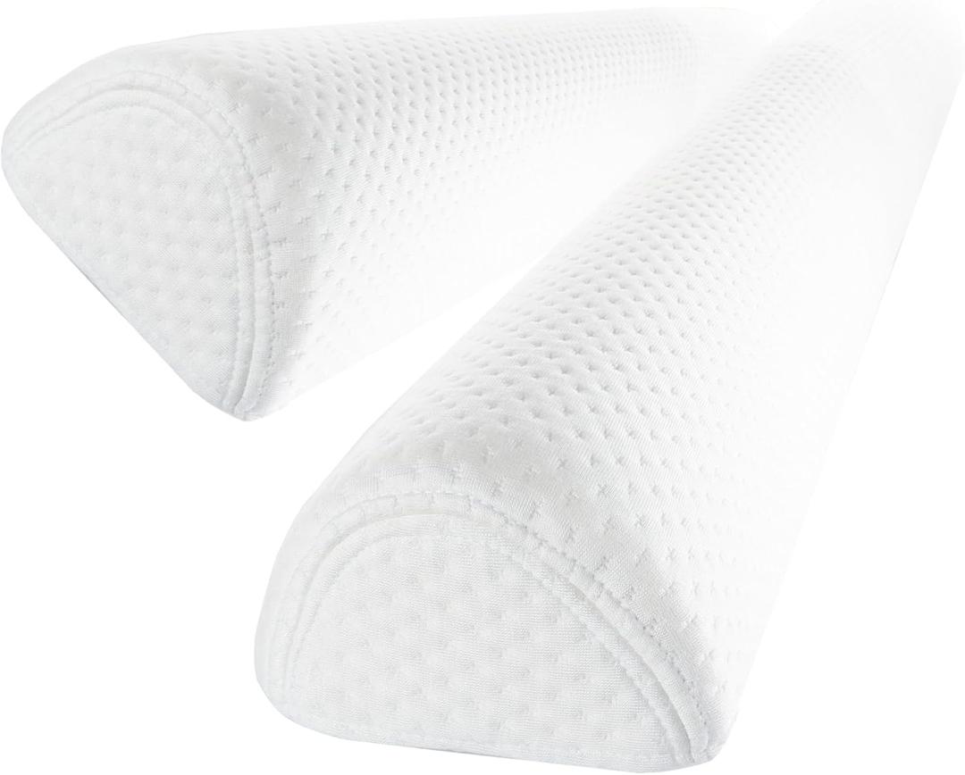 Toddler Bed Bumper, Foam Bed Rail for Toddlers, Bed Rail Bumper for Twin, Full, Queen and King Beds with Washable Cover 2-Pack