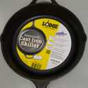 Lodge 10.25 Inch Cast Iron Skillet  Pre-Seasoned Frying Pan with Teardrop Handle  Oven, Stovetop, Grill & Campfire Use  Made in USA  Durable, Non-Toxic, Even-Heating Cookware  Black