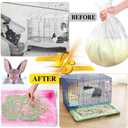 upcessory 50 pcs Disposable Cage Liners, Clear Plastic Rabbit Cage Liner Bag, Universal Toilet Film for Bunny, Hamster, Totoro, Hedgehog, Guinea Pig and Small Animals.