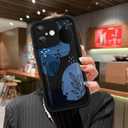 MOWIME Compatible with iPhone 16 Plus Case with Card Holder, Floral Flower Shockproof Soft TPU Protective Cover Women Girls, Anti Scratch Wallet Case for iPhone 16 Plus 6.7 Inch, Black