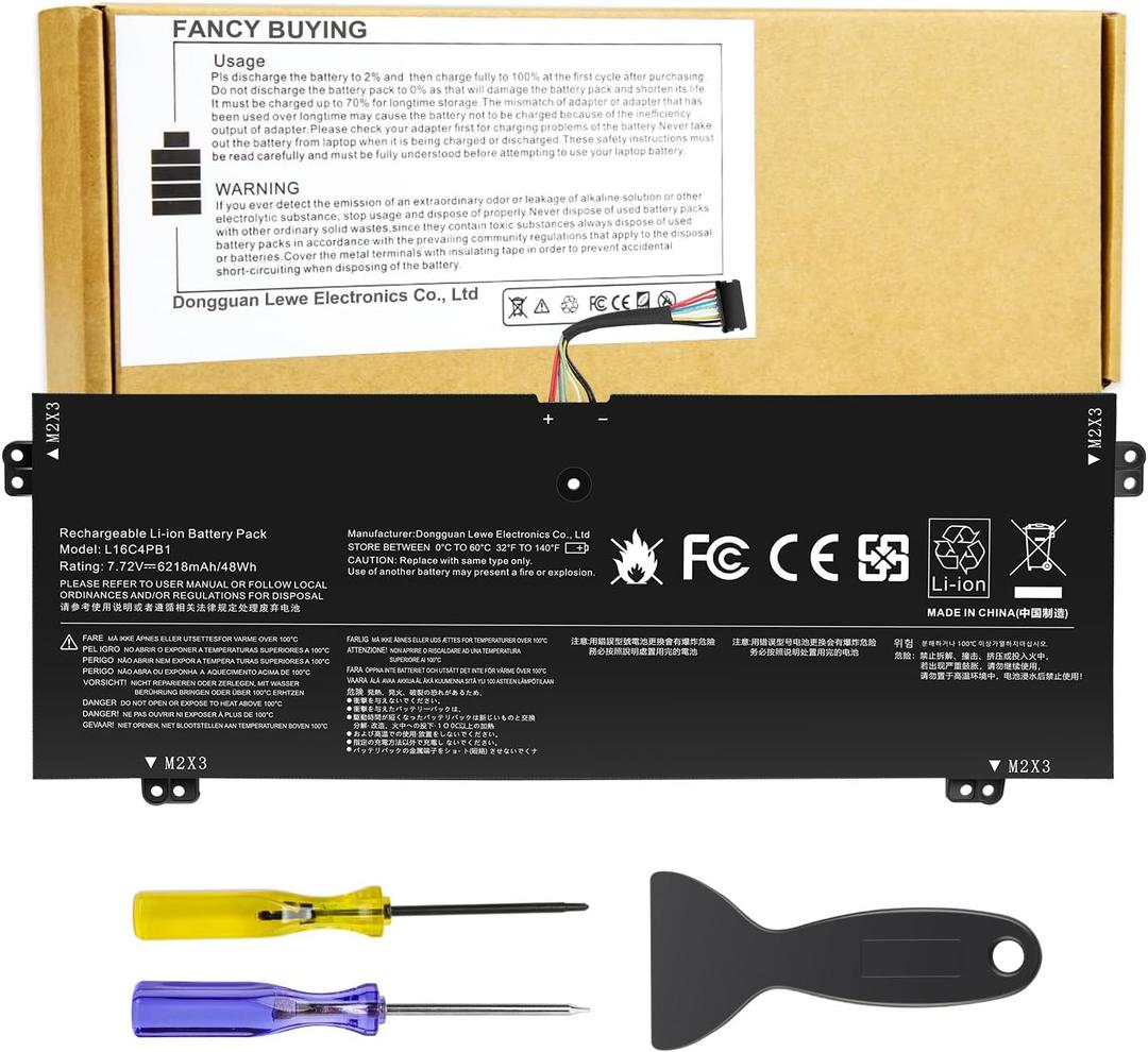 Fancy Buying L16M4PB1 L16L4PB1 L16C4PB1 Laptop Battery for Yoga 730-13IWL ideapad Yoga 720-13IKB 730-13IKB Series Notebook 5B10M52738 5B10M52739 5B10M52740 5B10Q38237 5B10Q38238 2ICP4/43/110-2