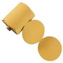 100 PCS 6 Inch Gold PSA Sanding Discs 80 Grit Self Adhesive Sticky-Back Sandpaper for DA Sander Automotive Car Paint Woodworking Wood Metal Finishing