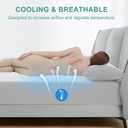Premium Waterproof Mattress Protector Queen Size,4D Air Cooling 300GSM Mattress Cover,Breathable All-Round 360 Bed Mattress Pad Noiseless Vinyl Free (White,Queen)