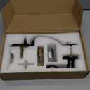 Black Exterior Front Door Handle With Reversible Lever - Classic Entry Handle for Right or Left Handed Doors, No Lock, Matte Black