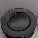 MYEventProducts | 13 inch Black Beaded Charger Plates | Fancy Plastic Plates | Heavy Duty, Durable & Sturdy Plastic Chargers for Dinner Plates | Plastic plates for Wedding, Party Supplies, Pack of  128 (65 Pre-Owned, 40 New, 23 Damaged)